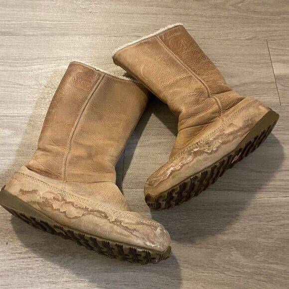 Sorel winter snow SUKA NL1538-265 flawed tan lined boots size 9 - Picture 1 of 7